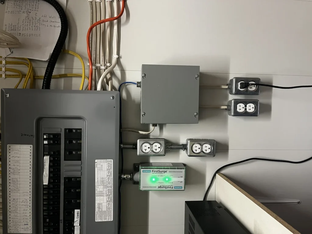 Traditional installation using separate device boxes and conduit sections