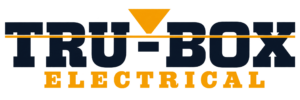 TRU-BOX Electrical navy and gold heritage wordmark